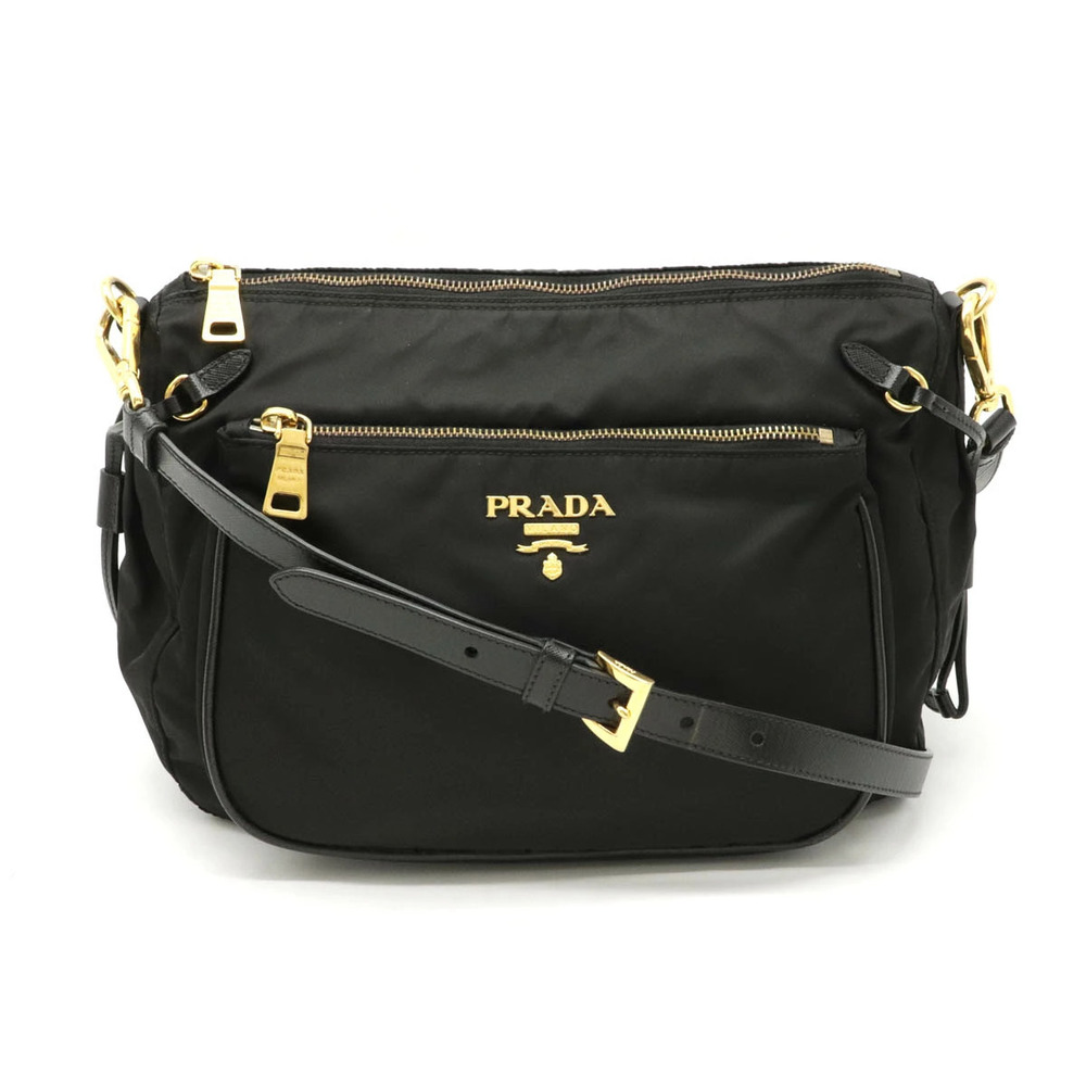 Prada Crossbody Bag Leather NERO Black